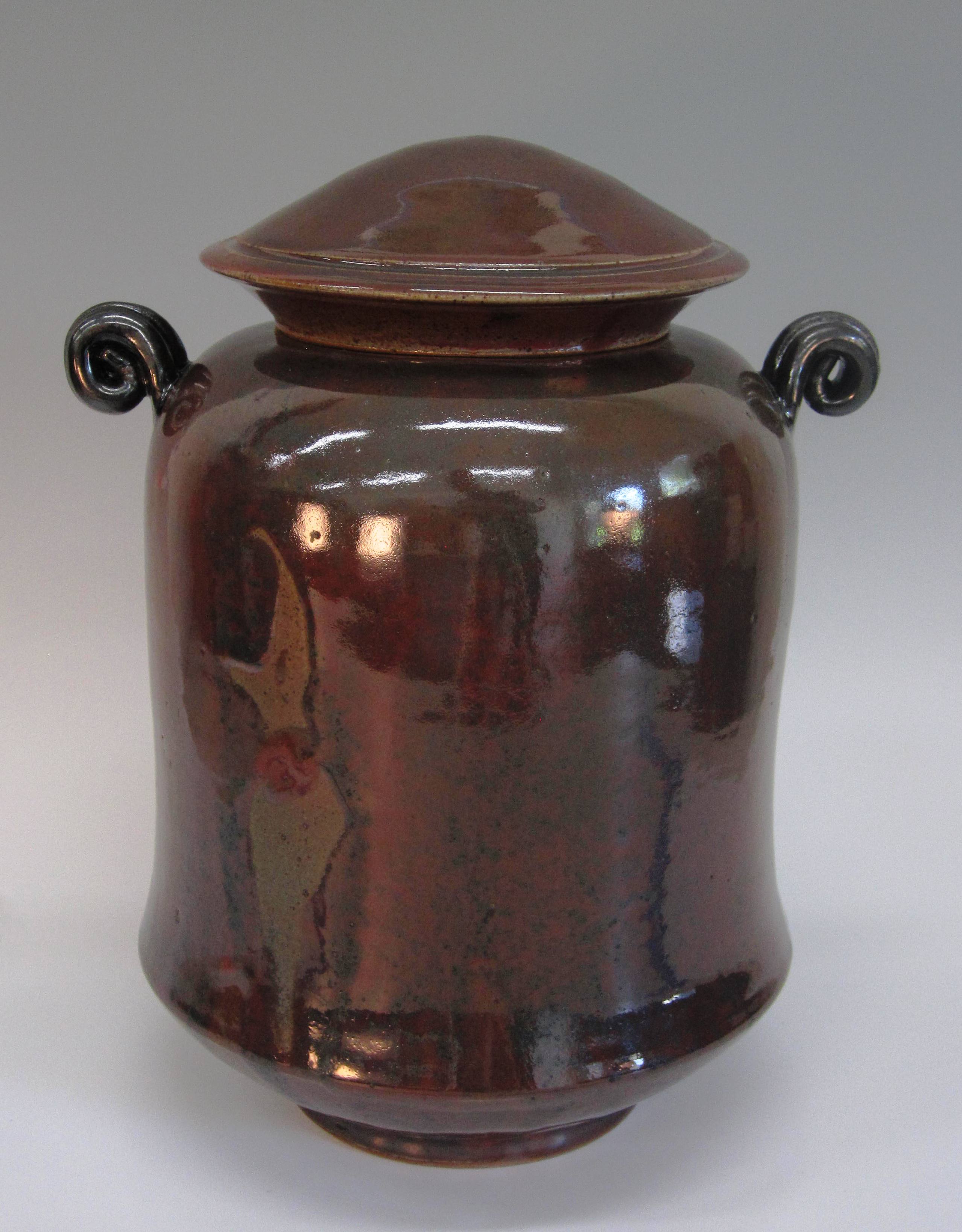 13.5" x 11" Jar with Lid item#254 $275