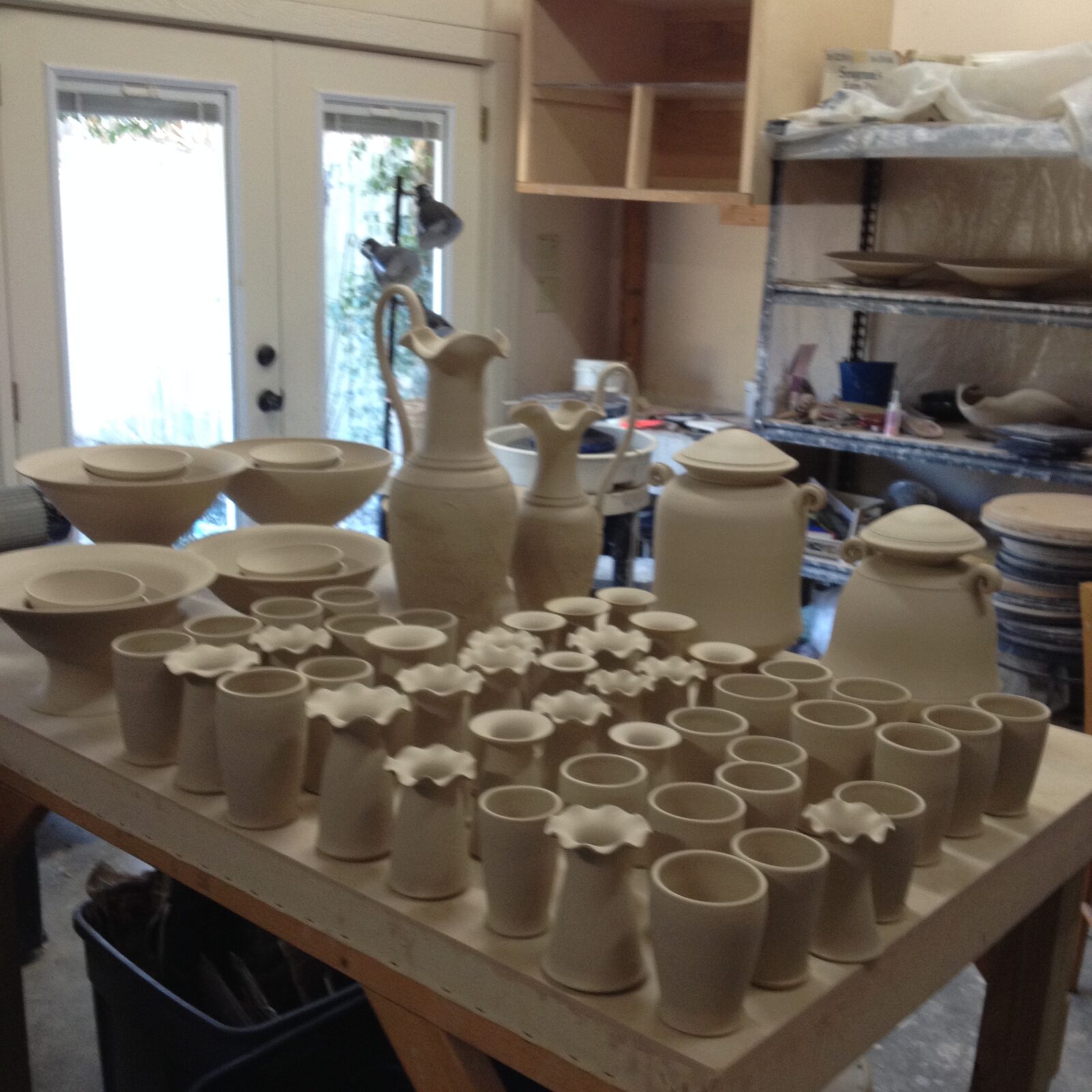 2-13-15 Greenware to bisque fire