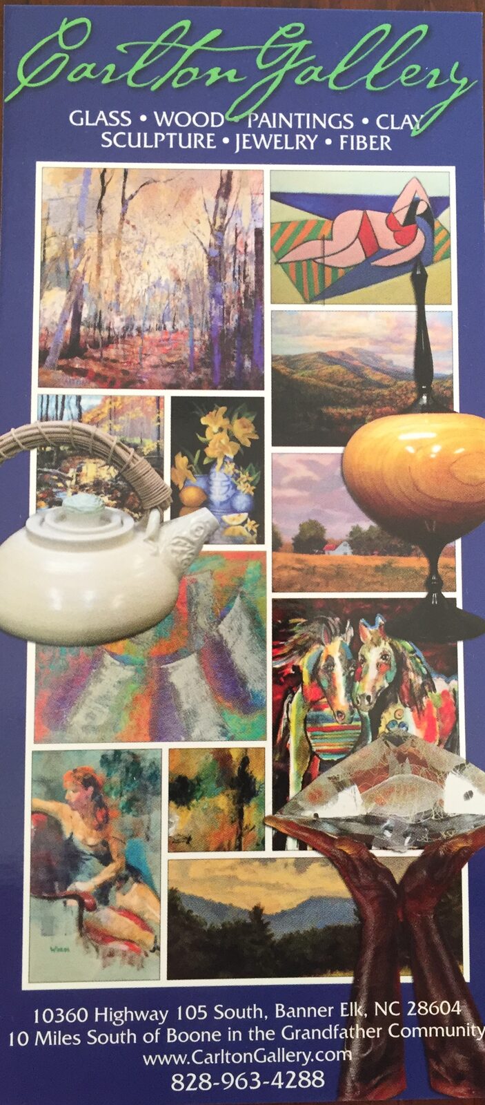 I am now represented at the Carlton Gallery in Banner Elk , NC
