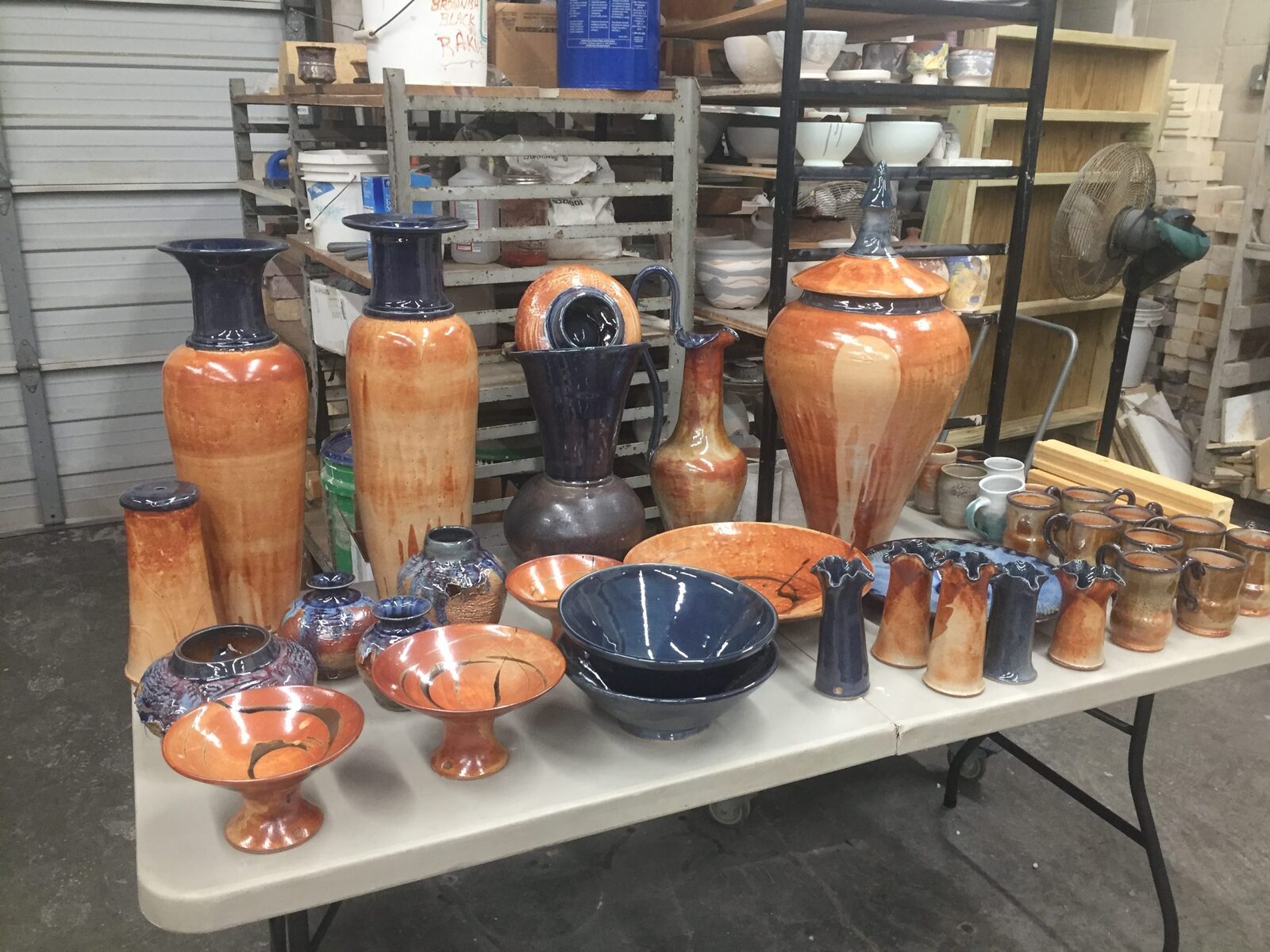 January 2020 new pots just out of the kiln