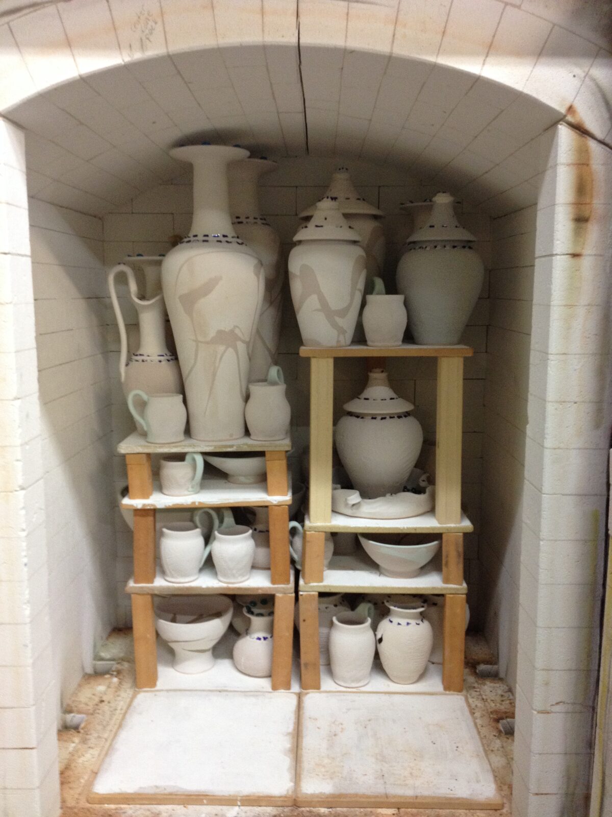 New work in the gas kiln 12/5/14