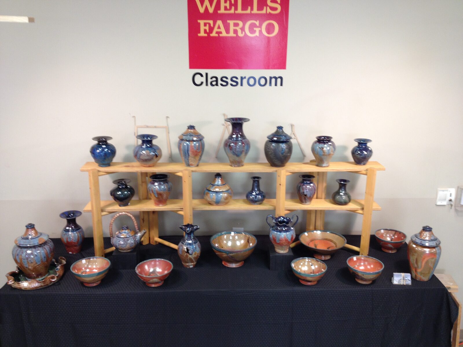 Set Up for Holiday Sale at Clayworks Fri 12/5  6-9  Sat 12/6  10-3