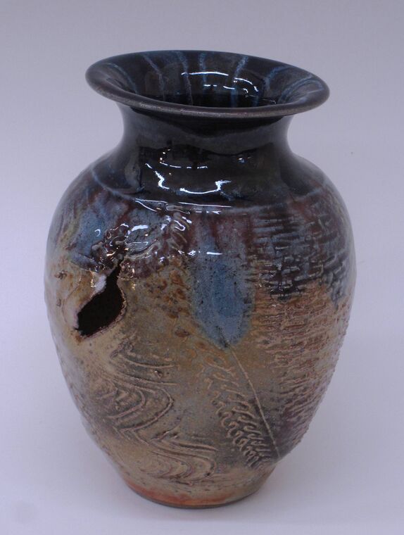 Item # 243 7.5" x 5" Torn Vase