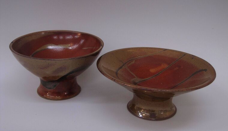 Item # 246 Pedestal Style Bowls 4' to 5" tall