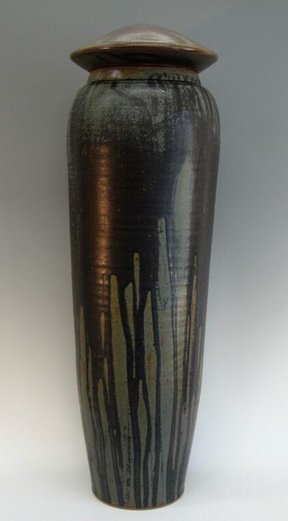 Item # 273 Tall Lidded Jar 27 1/2"x 8"