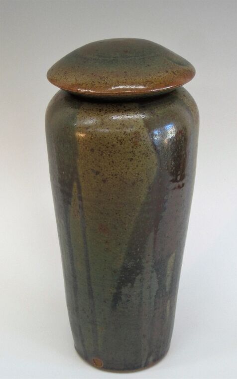 Item # 276 Lidded Jar 13"x 5 1/2'