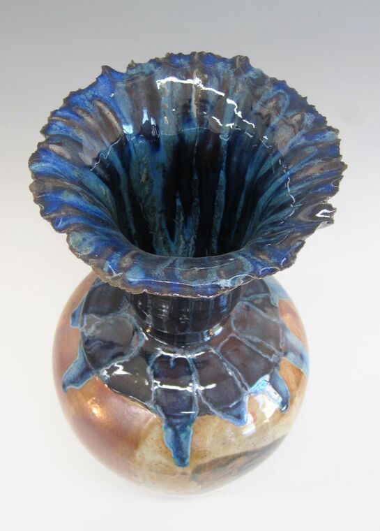 Item# 284 Flared Rim Vase 17"x 7 1/2"