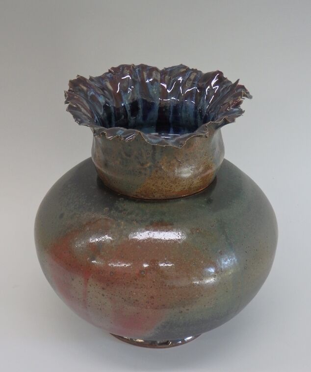 Item # 311 Jar with Flared Lid 9 1/2" x 9"