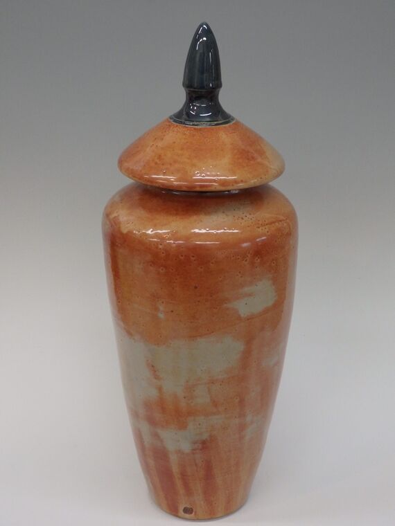 Item #328 Tall lidded Jar