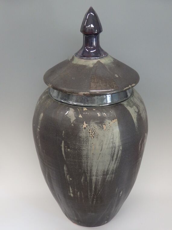 Item #321 Large Lidded Jar