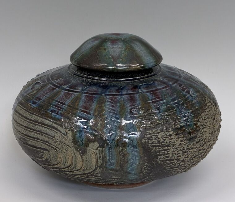 Low Wide Lidded Jar