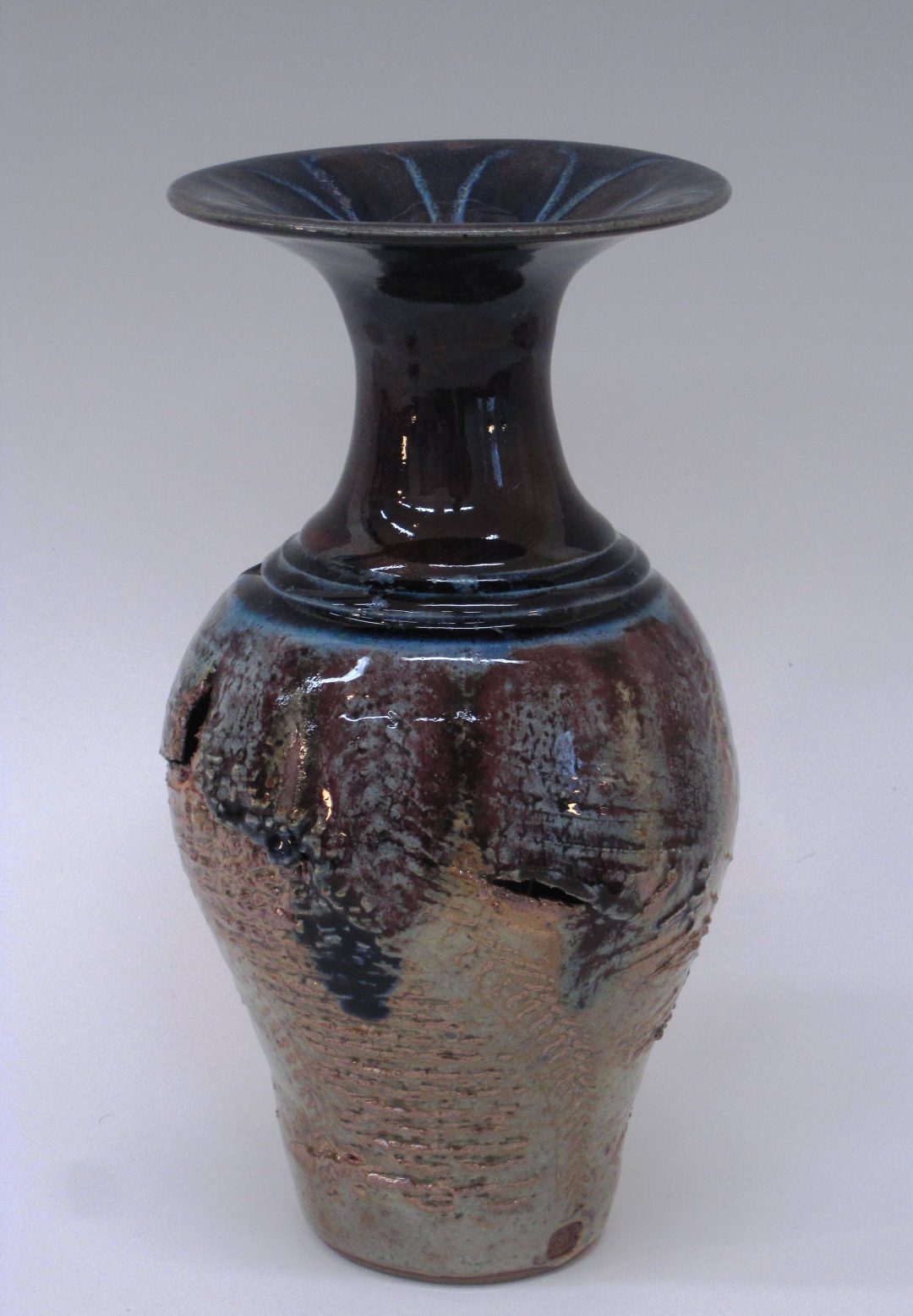 item # 238   10" x 5"  Torn Vase