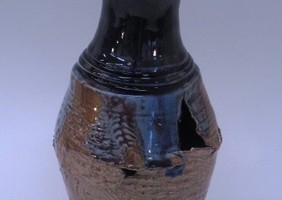 item # 240  11.5" x 5.5"  Torn Vase