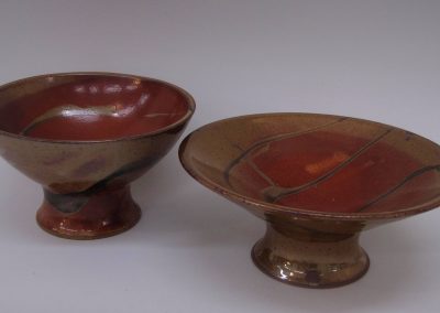 item # 246   Pedestal Style Bowls  4′ to 5" tall