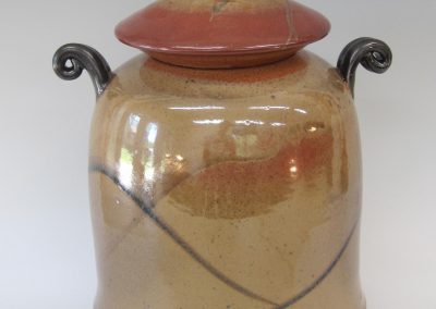 Lidded Jar  12" x 9 1/2"  Item# 265   $ 265