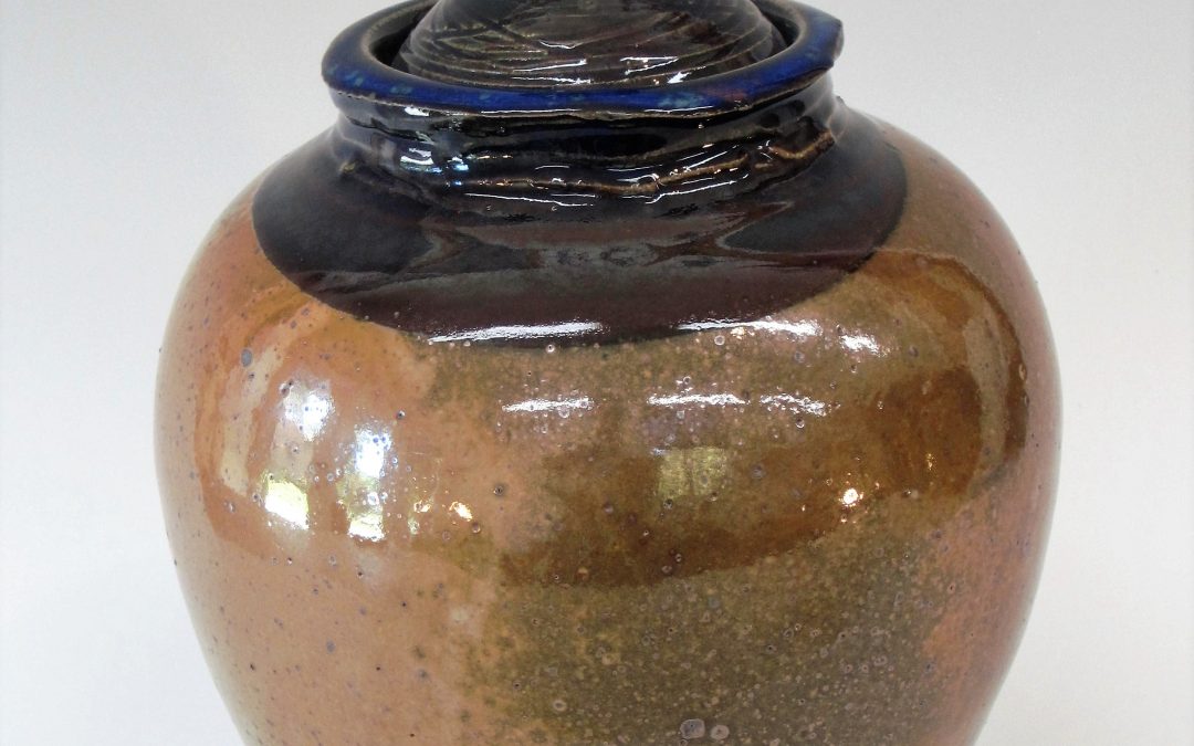 Lidded Jar   10 1/2" x 7"   Item # 269   $110