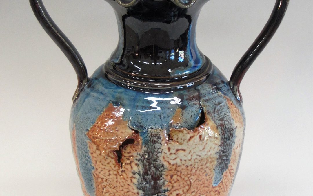 Item #290 Split & Torn Vase  13 1/2"x 9 1/2"  $165