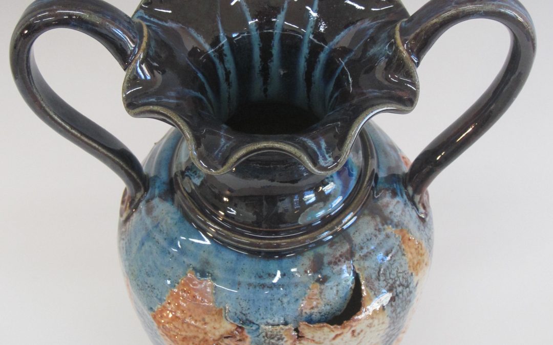 Item #290 Split & Torn Vase 13 1/2" x 9 1/2"  $165