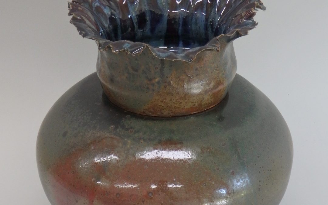 Item # 311 Jar with Flared Lid  9 1/2" x 9"   $165
