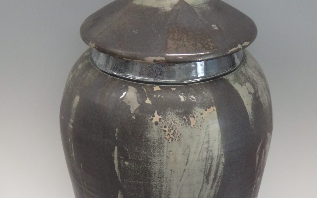 Item #321  Large Lidded Jar $950