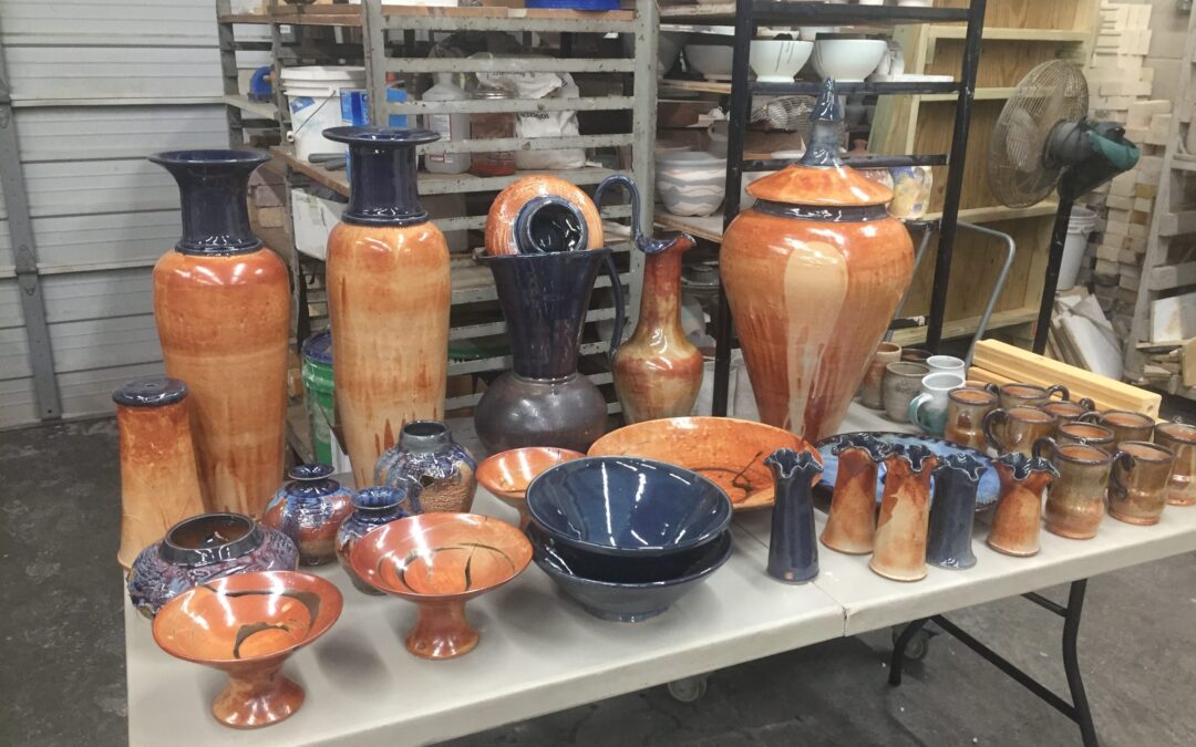 January 2020 new pots just out of the kiln