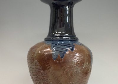 Item#340  Vase Shino and blue 15 1/2″X7 1/4″  $175