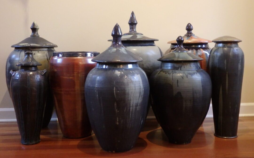 A current selection of large jars January 2024