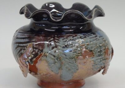 #347 5 1/2″ x 6″  $110  torn metaphor pot