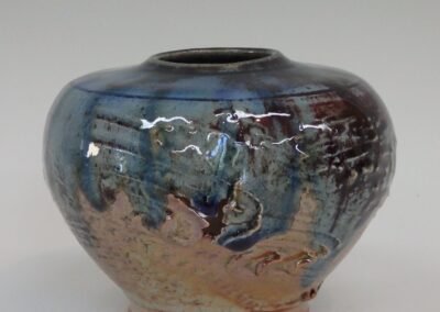 #348 4 1/2″ x 6″  $95  torn metaphor pot