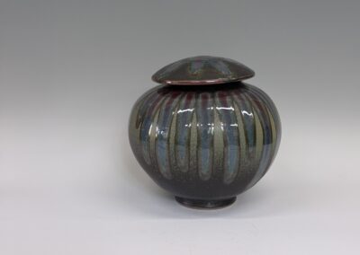 Wide Lidded Jar 9 1/2″x 8″  $275