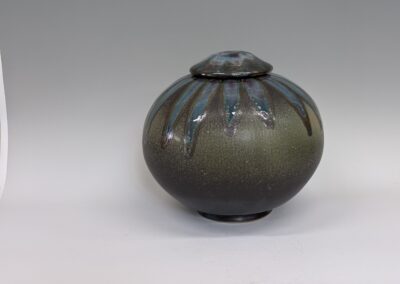Wide Lidded Jar 10″x 9 1/2″  $295