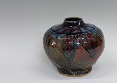 Jar with Glass Accents 6 1/2″x7″  $155